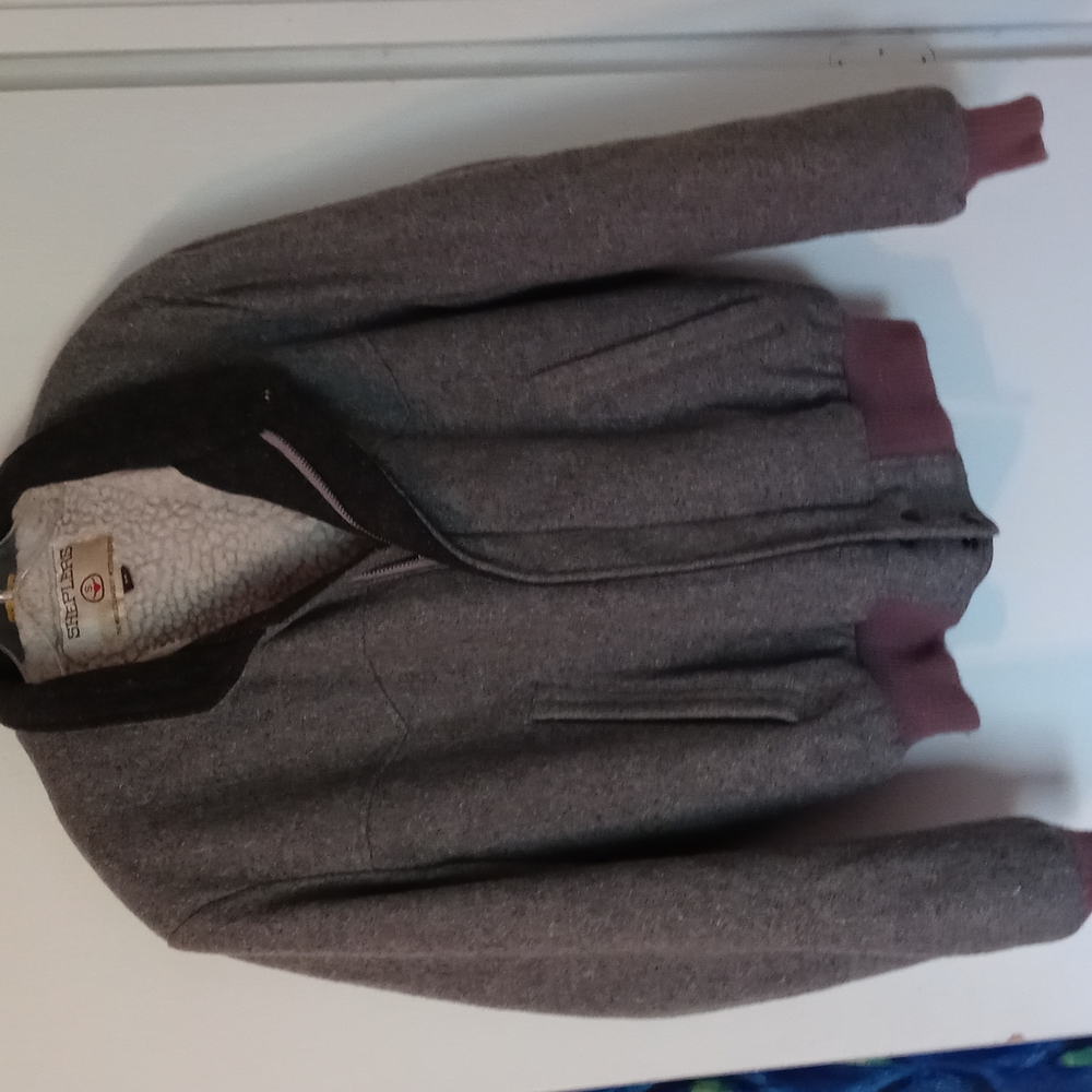 Stylish Gray Bomber Jacket